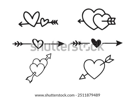 Love vector.Heart vector icons set.Broken heart,Sparkling, growing, two Hearts, beating, revolving, broken, mending, heart exclamation.Vector illustration