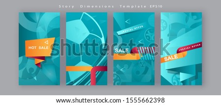 Soccer European championship 2020 Abstract Turquoise background soccer pattern Football Poster Europe Champion League award cup, Soccer ball Winner world WIN Finale Game trend Flash Sale banners set