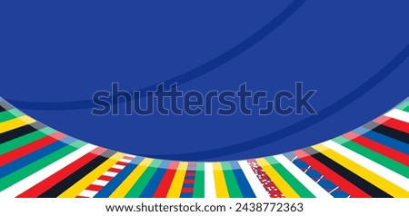 Soccer European championship. 2024 Abstract colorful background soccer pattern Football Poster Europe Champion League award - cup, Soccer ball, Winner world WIN Euro Finale Game competition wallpaper