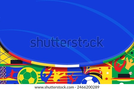 Soccer European championship Congratulations 2024 Abstract Summer background soccer banner Football Europe Champion League award cup Soccer ball Winner world WIN Euro Finale Game Germany competition