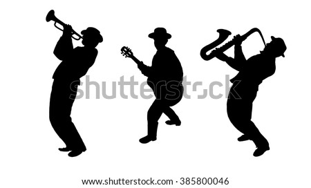 Musicians Silhouettes Vector Art | Download Free Vector Art | Free-Vectors