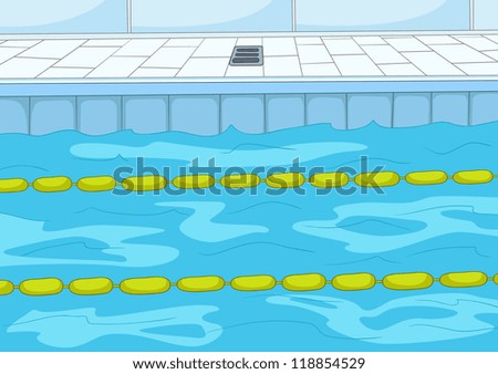 Swimming Pool. Cartoon Background. Vector Illustration Eps 10 ...