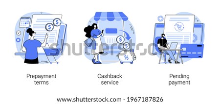 Making online purchase abstract concept vector illustrations.