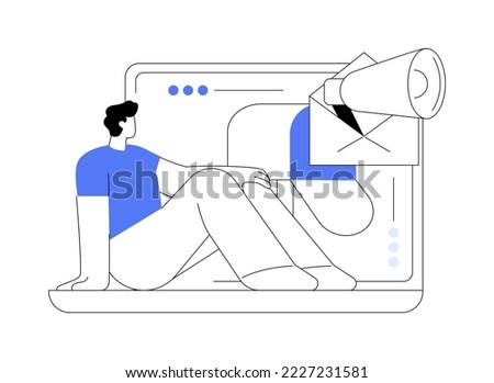 Similar – Image, Stock Photo Blue letter Letter (Mail)