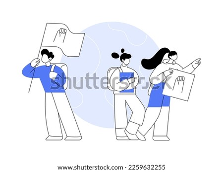 Youth empowerment abstract concept vector illustration. Children and young people take charge, take action, improve life quality, democracy building, youth activism, involvement abstract metaphor.