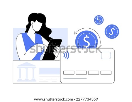 Chargeback abstract concept vector illustration. Payment dispute, pay back, credit and debit card chargeback, return on bank account, retailer money transfer, retrieval request abstract metaphor.