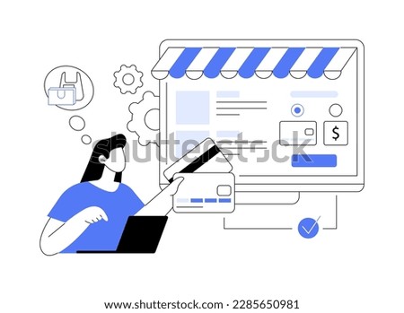 Payment options abstract concept vector illustration. Ecommerce website, shopping cart, credit card payment, bank transfer, digital wallet, order processing, online banking abstract metaphor.