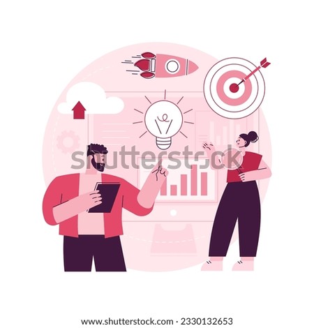 Data initiative abstract concept vector illustration. Open platform, information initiative, metadata study, data driven startup, research and development, privacy policy abstract metaphor.