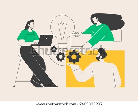 Workplace culture abstract concept vector illustration. Shared values, belief systems, attitude at work, company team, corporate culture, high performance, employee health abstract metaphor.