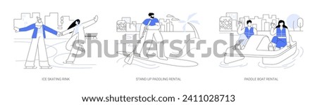 Image, Stock Photo water stories Paddling