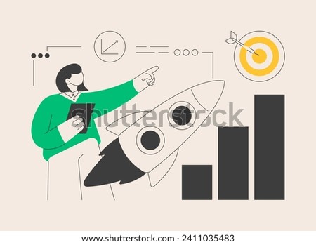 Data initiative abstract concept vector illustration. Open platform, information initiative, metadata study, data driven startup, research and development, privacy policy abstract metaphor.