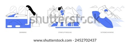 Similar – Image, Stock Photo water stories Paddling