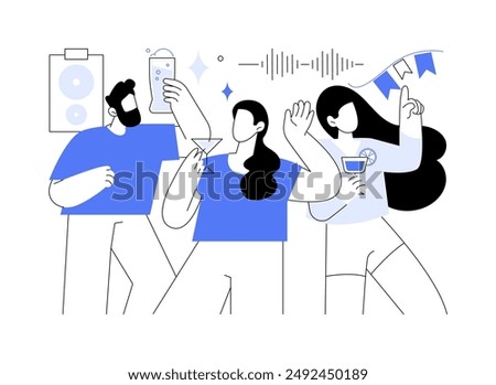 Student nightlife isolated cartoon vector illustrations. Happy students dancing at nightclub, enjoying disco music with friends, off campus activity, college education break vector cartoon.