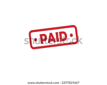 Paid Stamp Vector Illustration Free Vector and PNG