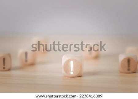 Similar – Image, Stock Photo Small wooden blocks with character icons and a gear shape around them