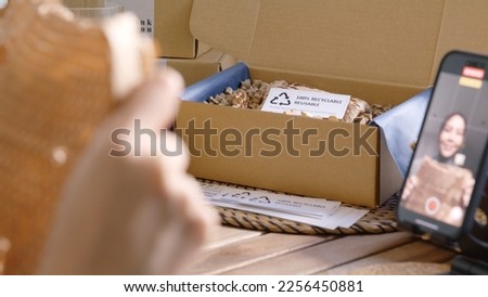 Similar – Image, Stock Photo Live plastic-free with natural cosmetics and cleaning agents