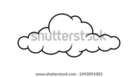 cloud line shape, graphic clouds outline, clouds lined, cloudy line simple