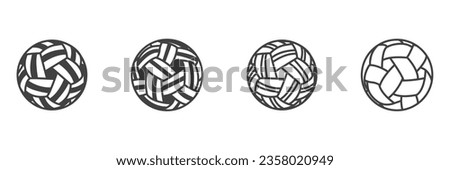 Simple flat of  Takraw ball vector icon, takraw icon in trendy simple style isolated on white background. Symbol for your web site design, logo, app, UI. Vector illustration