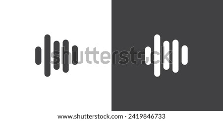 Modern Voice notes icon, Vector illustration of voice message icon. chatroom button. Trendy Social media icon. Record voice message for phone correspondence.