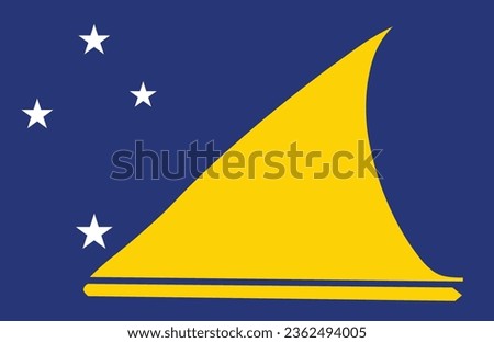 Tokelau flag, official country flag, world flag icon, International icon, official country signs, countries flag banners, country sign