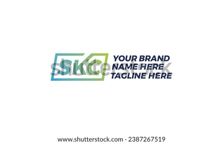 Modern and minimalist SKC logo design for finance, fashion, group and clothing industry.