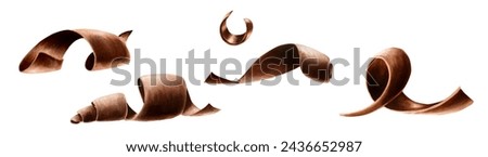 Similar – Image, Stock Photo Chocolate chunk in hand and cocoa pile Chocolate piece and cacao