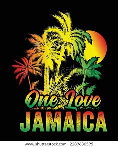 One Love Jamaica T-Shirt Design