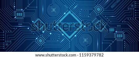vector futuristic circuit board , Electronic motherboard , Communication and engineering concept , Hi-tech digital technology concept