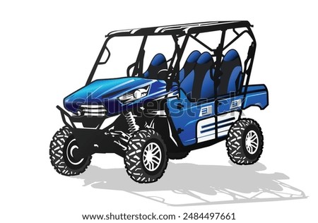 outdoor Kawasaki teryx4 vector illustration, logo design