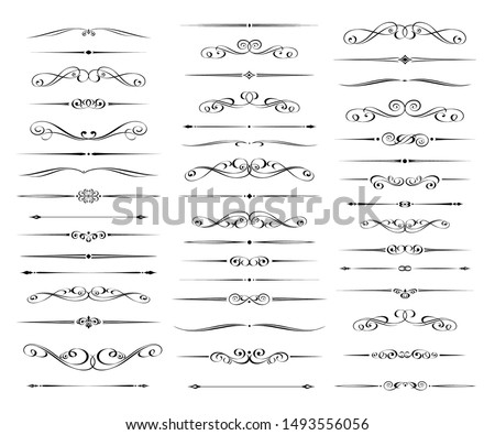 Set of text delimiters  for your projects. Vector illustration. Photo stock © 