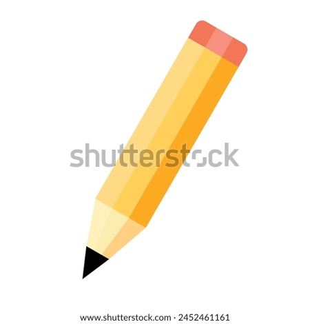 
pencil icon vector illustration white background