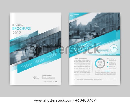 Cover design annual report,vector template brochures, flyers, presentations, leaflet, magazine a4 size. Abstract white with blue stripe. Vector illustration