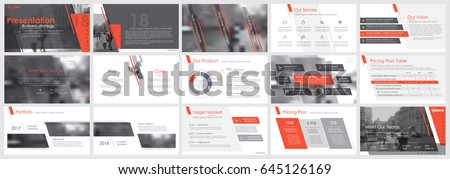 Red and gray elements of infographics on a white background. Use in presentation templates, flyer and leaflet, corporate report, marketing, advertising, annual report and banner.