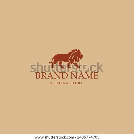 Lion logo template vector icon illustration design. Lion logo template.