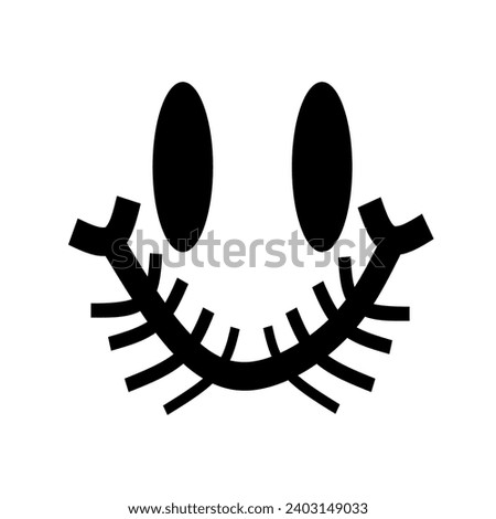 Similar – Image, Stock Photo funny ghost, grafitti on a house wall, format filling