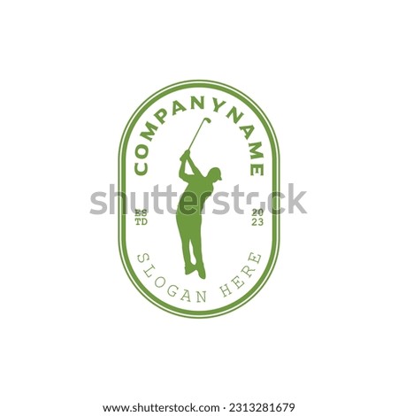 Badge golf logo design for any purpose