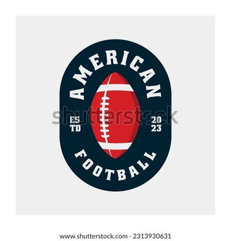 American Football Logo Design Vector