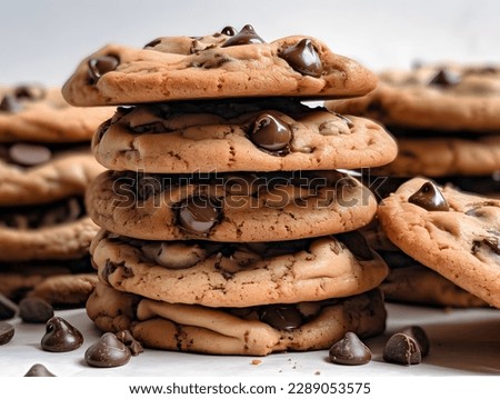 Similar – Image, Stock Photo Stack of home made pancakes with fresh berries