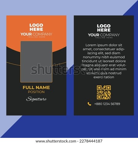 IDcard business template travel design 