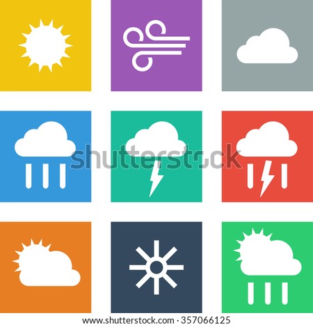 Flat Weather Icons