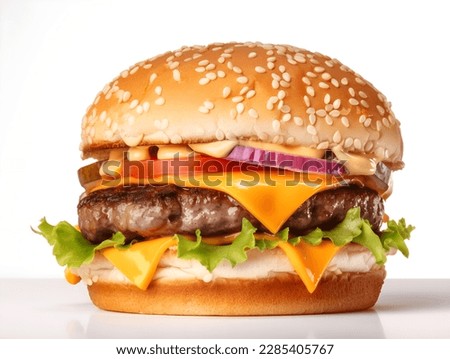 Similar – Foto Bild Rindfleisch-Burger für Hamburger auf dem Flammengrill