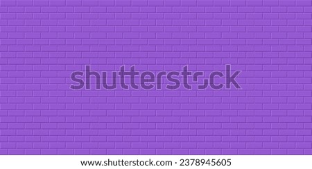 Purple brick wall background, Abstract geometric seamless pattern design, Vector illustration