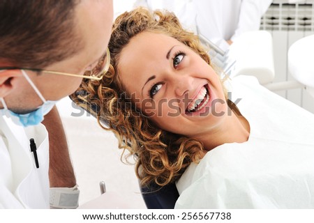 Teeth checkup at dentist\'s office