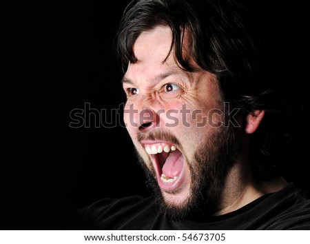 Man Shouting Stock Photo 54673705 : Shutterstock