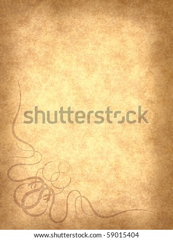 Vintage Gallery: Old paper background with scratches and decorative element