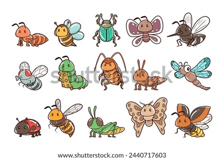 Insect animals element vector illustration