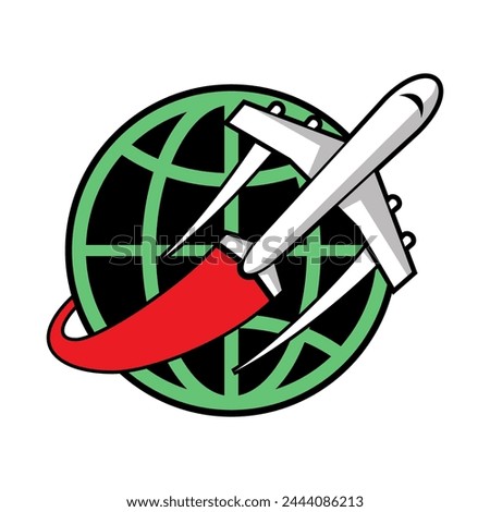 Travel navigation global icon element vector illustration