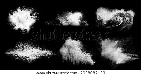 Similar – Image, Stock Photo Powerful stormy sea and lighthouse