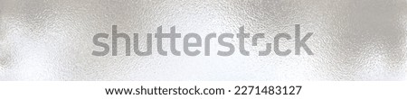 Light matte rippled surface. Plastic glass. Frosted winter window glass. White gray gradient transparent background. Panoramic realistic  Vector illustration 