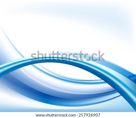 Blue Light Wave Abstract Background